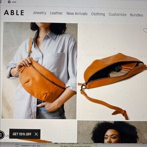 Able Berkeley Belt Bag (Cognac)